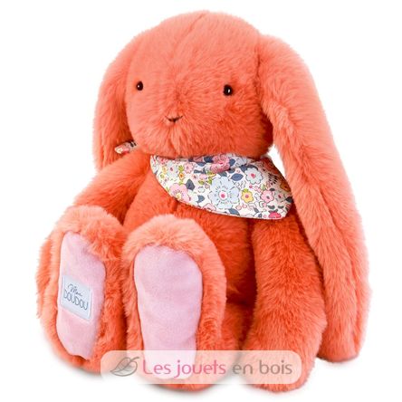 Peluche Lapin Fleurette terracotta 35 cm DC4303 Doudou et Compagnie 2
