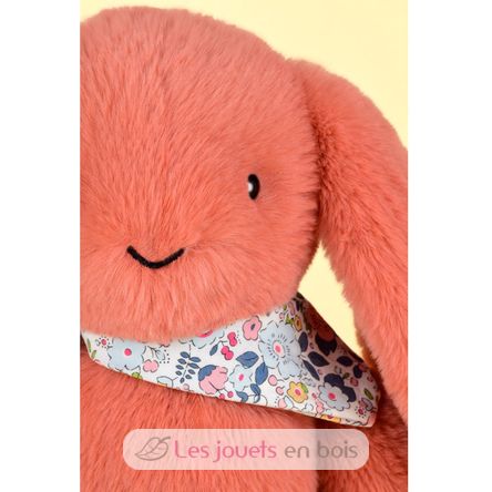 Peluche Lapin Fleurette terracotta 35 cm DC4303 Doudou et Compagnie 7