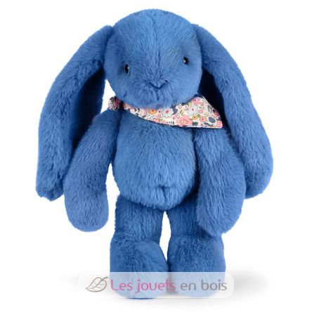 Peluche Lapin Fleurette bleu 35 cm DC4304 Doudou et Compagnie 4