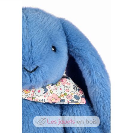 Peluche Lapin Fleurette bleu 35 cm DC4304 Doudou et Compagnie 6
