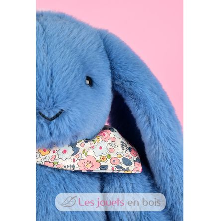 Peluche Lapin Fleurette bleu 35 cm DC4304 Doudou et Compagnie 9