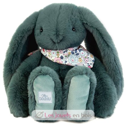 Peluche Lapin Fleurette vert 35 cm DC4305 Doudou et Compagnie 1