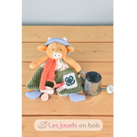 Doudou attache-sucette Vache Aneth 19 cm DC4320 Doudou et Compagnie 3