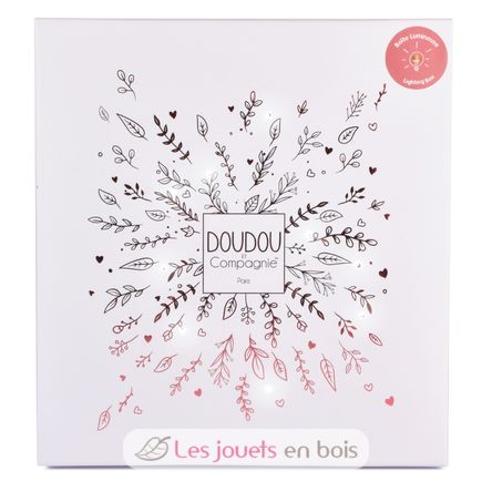 Doudou plat pétales Ours Rose 25 cm DC4332 Doudou et Compagnie 8