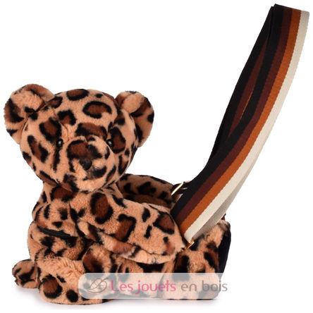 Sac bandoulière ours léopard en peluche DC4566 Doudou et Compagnie 1
