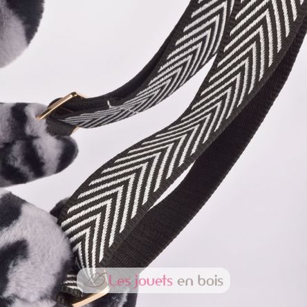 Sac bandoulière ours zébré en peluche DC4565 Doudou et Compagnie 5