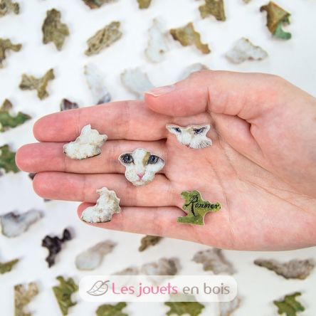 Deux chatons de Ronner-Knip A1368-80 Puzzle Michèle Wilson 2