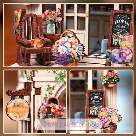 Mini Book Nook La boutique de fleurs CT103 Cartartem 5