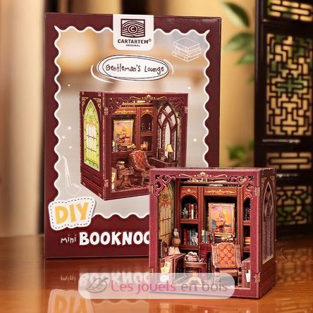 Mini Book Nook Le salon du gentleman CT101 Cartartem 3