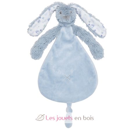 Doudou Lapin Richie Liberty bleu 25 cm HH134572 Happy Horse 1