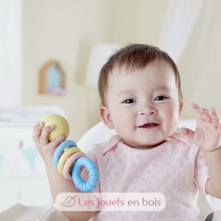 Anneau de dentition et anneaux à cliquetis E0024 Hape Toys 2