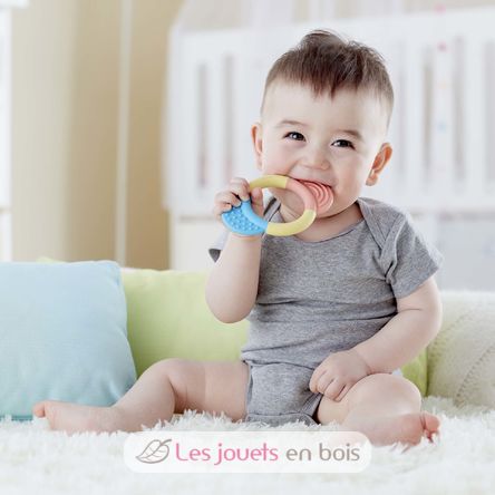 Hape Hochet pour bébé avec anneaux de dentition