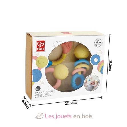 Set de hochets et anneaux de dentition E0027 Hape Toys 4