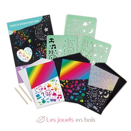 Coffret artistique tableaux à gratter HA-E1071 Hape Toys 1