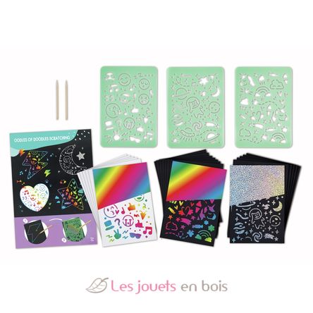 Coffret artistique tableaux à gratter HA-E1071 Hape Toys 2