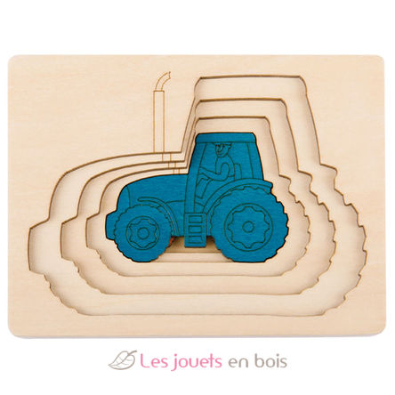 Puzzle 5 tracteurs en 1 HA-E6513 Hape Toys 4