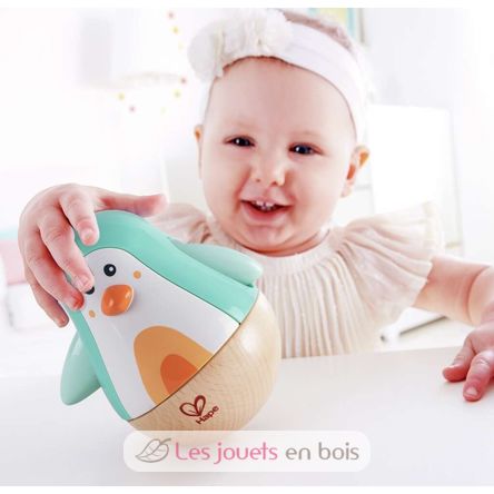 Pingouin culbuto musical turquoise HA-E8573 Hape Toys 2