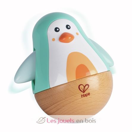 Pingouin culbuto musical turquoise HA-E8573 Hape Toys 1