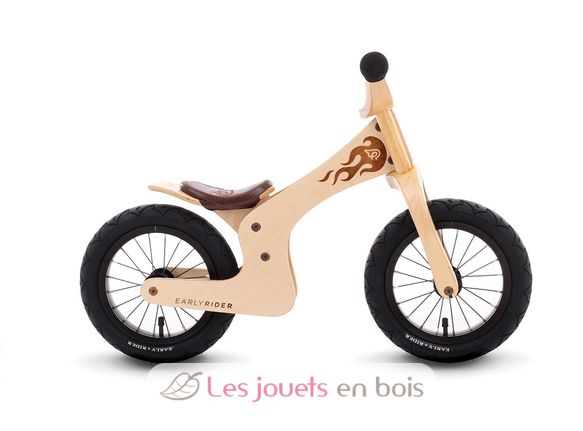 Hape Draisienne Moto Cross Enfants 3 ans et plus - Moto Draisienne Pneus 12  Pouces, Poignées en