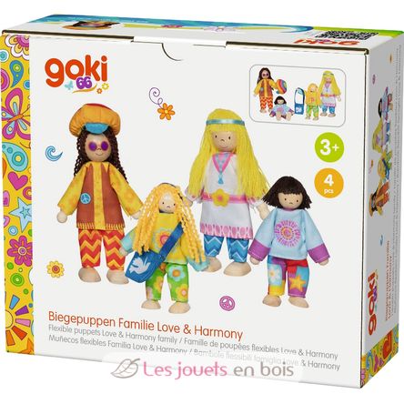 Famille de poupées flexibles Love GK51442 Goki 3