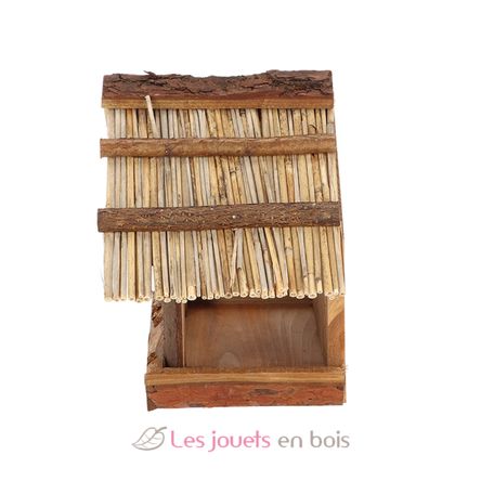 Mangeoire pour oiseaux - Toit en osier ED-FB89 Esschert Design 4