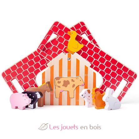 La ferme aux animaux BJ-BB108 Bigjigs Toys 5