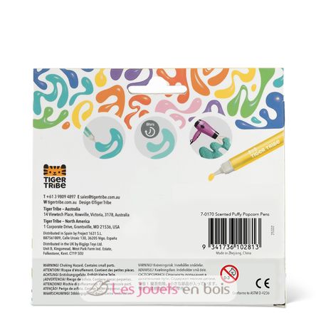 Feutres effet popcorn en relief TT-7-0170 Tiger Tribe 6
