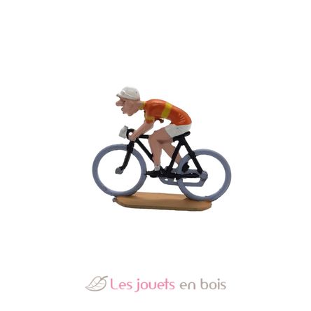 Figurine cycliste PLN Maillot orange FR-PLN5 Fonderie Roger 1
