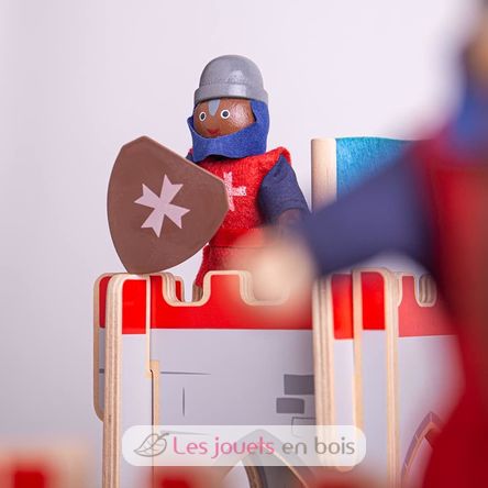 Figurines en bois Chevaliers médiévaux BJ-JT162 Bigjigs Toys 4