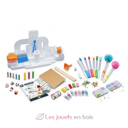 Fabrique à Stylos Rotatifs MOMOSTAR - Kit Créatif Avec 80 Accessoires, Pour Enfants 5-8 Ans