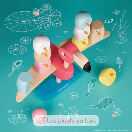 Jeu d'équilibre Flamant Rose J08230 Janod 5