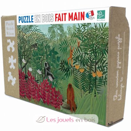 Forêt tropicale avec singes de Rousseau K1387-50 Puzzle Michèle Wilson 1