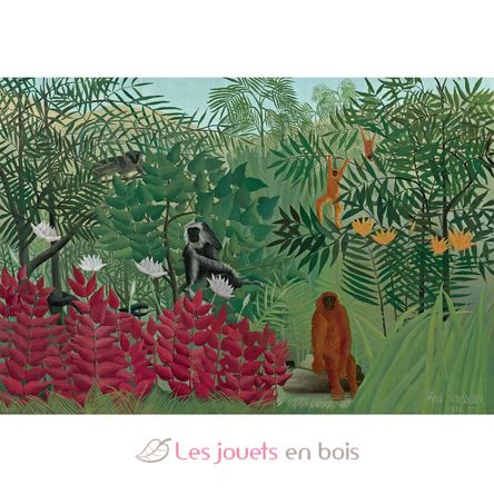 Forêt tropicale avec singes de Rousseau K1387-50 Puzzle Michèle Wilson 2
