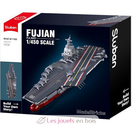 Model Bricks - Porte-avions Fujian SL-M38-B1188 Sluban 1
