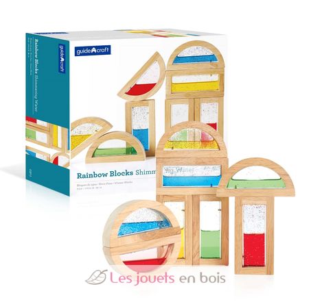 Blocs arc-en-ciel - Eau scintillante G3013 Guidecraft 4