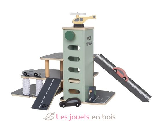 Garage à voitures en bois JAB-W7230 JaBaDaBaDo 3