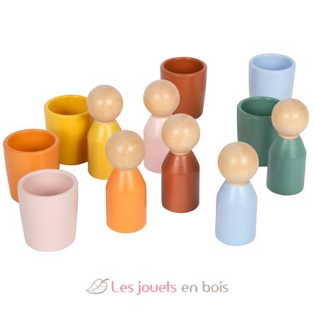 Gobelets de tri Montessori avec figurines LE12813 Small Foot company 2