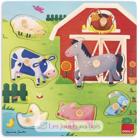 Puzzle mamans et bébés Ferme GO53040 Goula 1