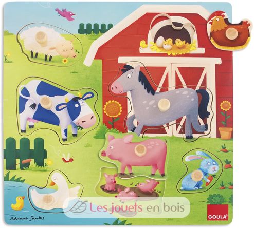 Puzzle mamans et bébés Ferme GO53040 Goula 2