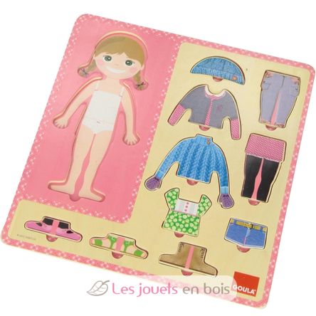 Puzzle fillette et ses toilettes GO53108-4044 Goula 2