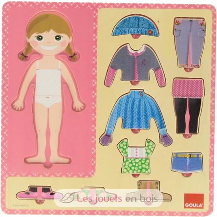Puzzle fillette et ses toilettes GO53108-4044 Goula 1