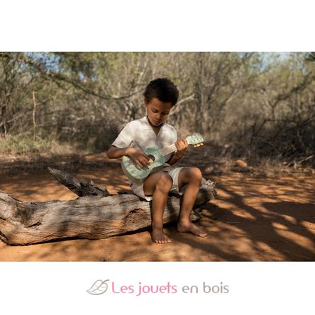Guitare en bois verte Safari Friends LD7470 Little Dutch 9