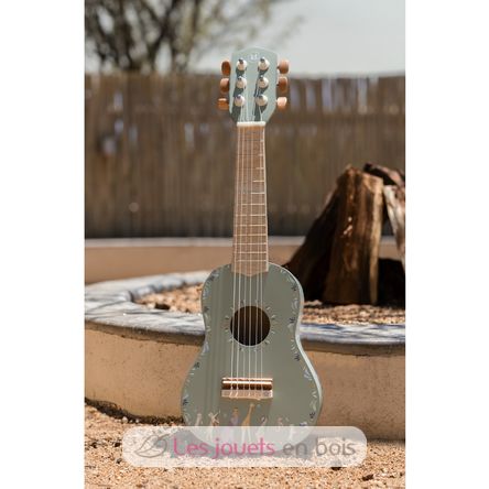 Guitare en bois verte Safari Friends LD7470 Little Dutch 8