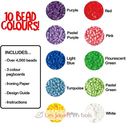 Pot rose 4000 perles plastique Midi HAMA-2051 Hama 3