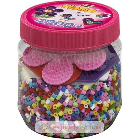 Pot rose 4000 perles plastique Midi HAMA-2051 Hama 1