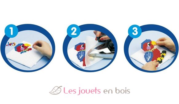 Sachet 1000 perles plastique Midi Rouge Noël HAMA-207-22 Hama 4