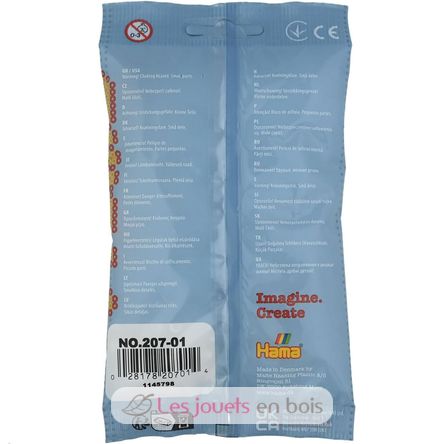 Sachet 1000 perles plastique Midi Blanc HAMA-207-01 Hama 5