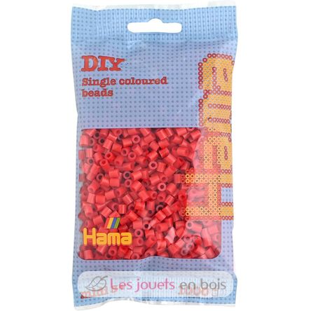 Sachet 1000 perles plastique Midi Rouge HAMA-207-05 Hama 1