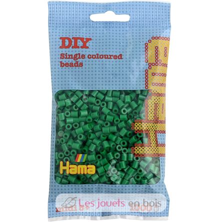 Sachet 1000 perles plastique Midi Vert HAMA-207-10 Hama 1