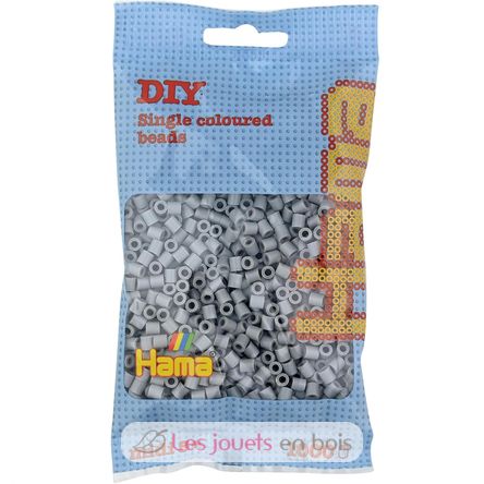 Sachet 1000 perles plastique Midi gris HAMA-207-17 Hama 1